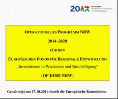 Vorschaubild 1: Operationelles Programm EFRE.NRW 2014 - 2020